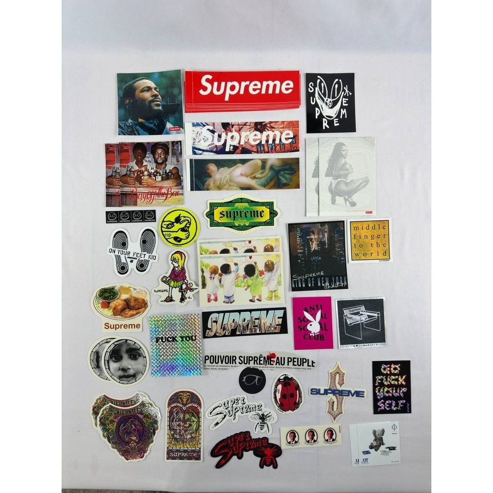 Supreme Box Logo Sticker Bundle – Real Supreme Stickers – Mixed Lot